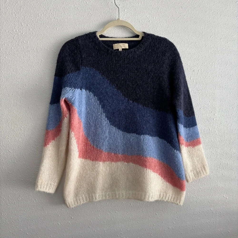 Sezane Multicolor Crew Neck Sweater - Picture 2 of 6